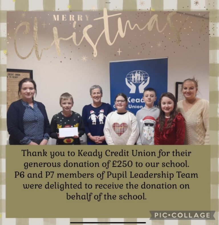 Keady Credit Union – Our Lady's & St Mochua's Primary School. Derrynoose.